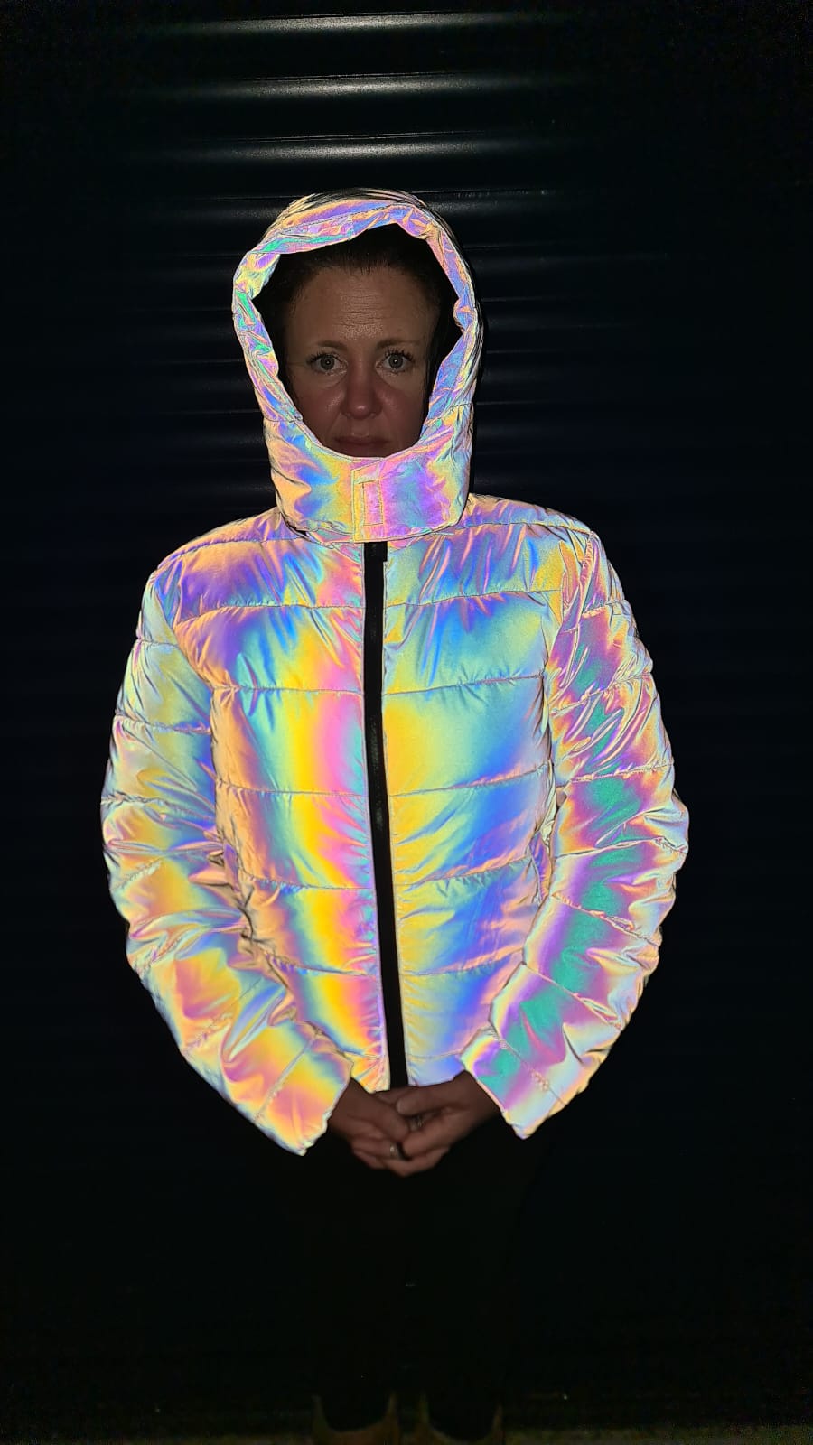 Rainbow Puffer Jacket Lit Clothing