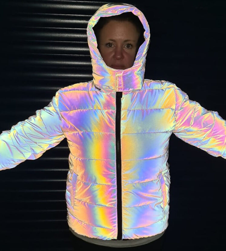 Rainbow Puffer Jacket Lit Clothing